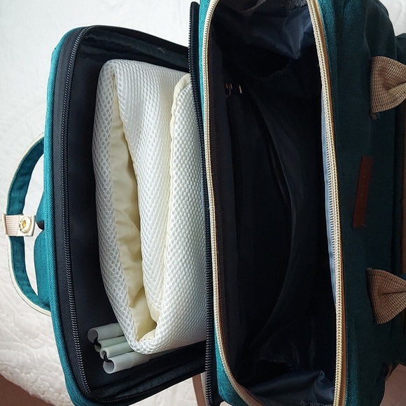 •DEBUG Baby Diaper Bag Backpack Green Changing Station Large Capacity Waterproof - Picture 13 of 14